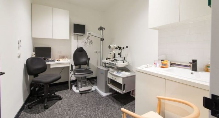 Optometrist Consultancy Room in new interior design at Hastings Optical
